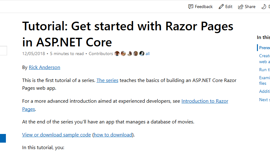 Get started with ASP.NET Core Razor Pages in Visual Studio Code